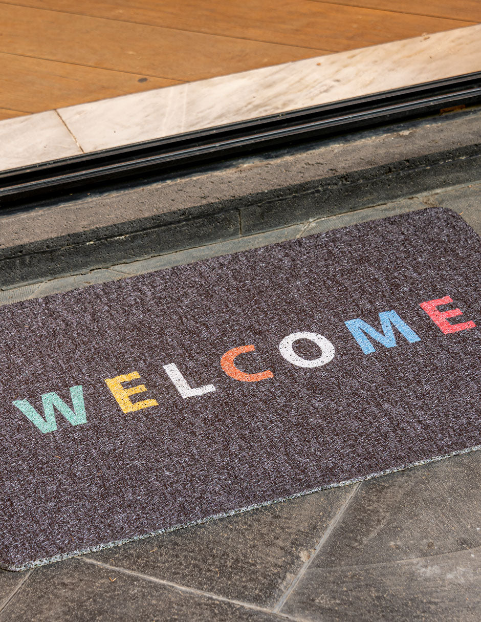 Tapete de entrada Rizo Home Welcome 40 cm x 60 cm