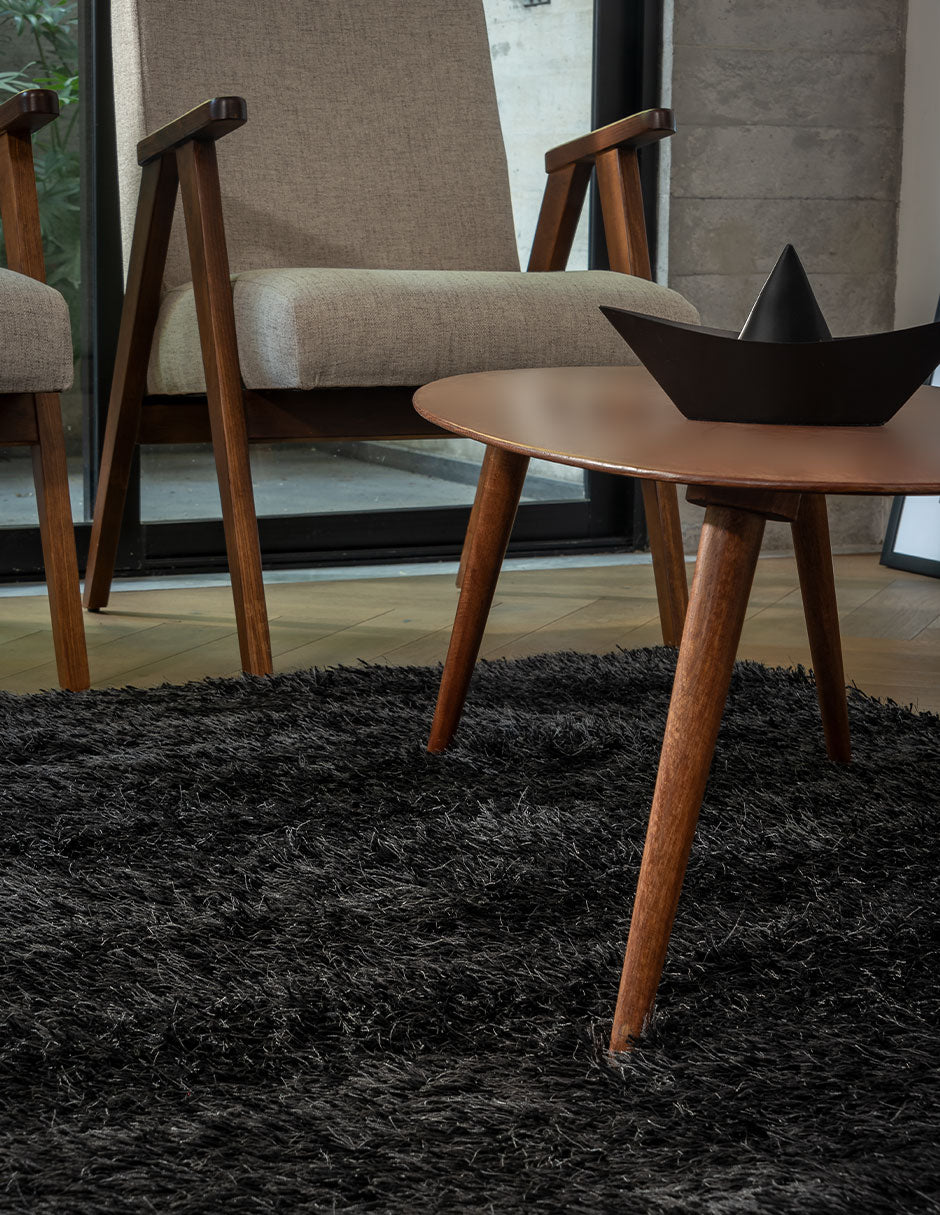 Tapete de sala Sena negro gris 160 cm x 225 cm