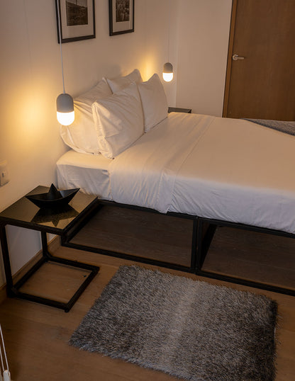 Tapete pie de cama Sena Shades Gris 70 cm x 100 cm