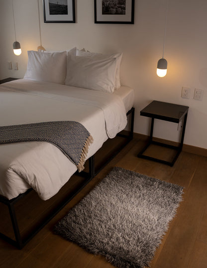 Tapete pie de cama Sena Shades Gris 70 cm x 100 cm