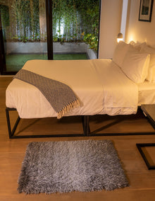 Tapete pie de cama Sena Shades Gris 70 cm x 100 cm