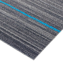 Alfombra Modular Sidney 50x50 cm | Uso Rudo, Tono Gris Mix Azul, Antiestática y Base PVC