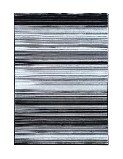 Tapete de sala gris con rayas Soho 042 160 cm x 220 cm