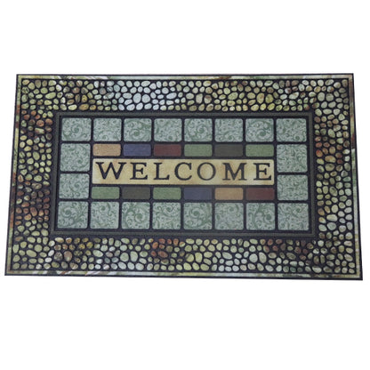 Tapete de entrada Colores Flockeado 45cm x 75 cm