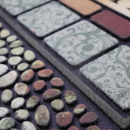 Tapete de entrada Colores Flockeado 45cm x 75 cm