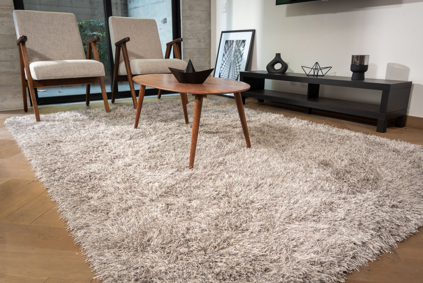 Tapete de sala beige Tulum 200 cm x 290 cm