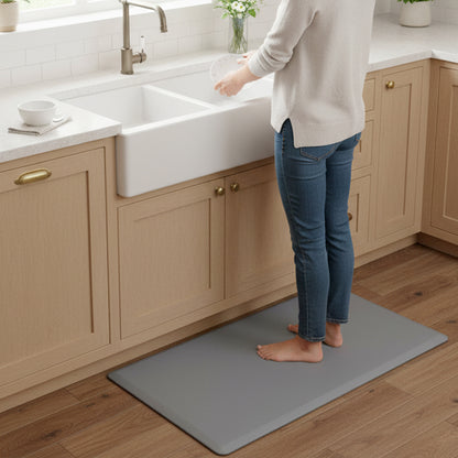 Tapete Antifatiga Ergonómico para Cajas | Gris 51x91cm | Esponja de PVC Antiderrapante