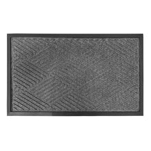 Tapete de Entrada Elegante Gris 45x75cm | Polipropileno con Base de Hule Antiderrapante