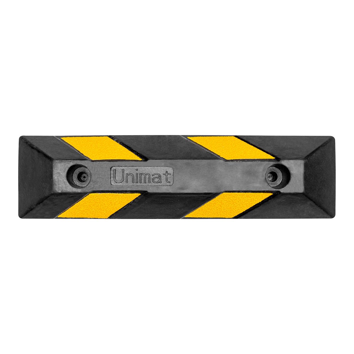 Tope de Estacionamiento 55 cm Hule Reciclado | Uso Rudo, Reflectante y Antidaños