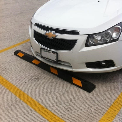 Tope de Estacionamiento 180 cm Hule Reciclado | Uso Rudo, Reflectante y Antidaños