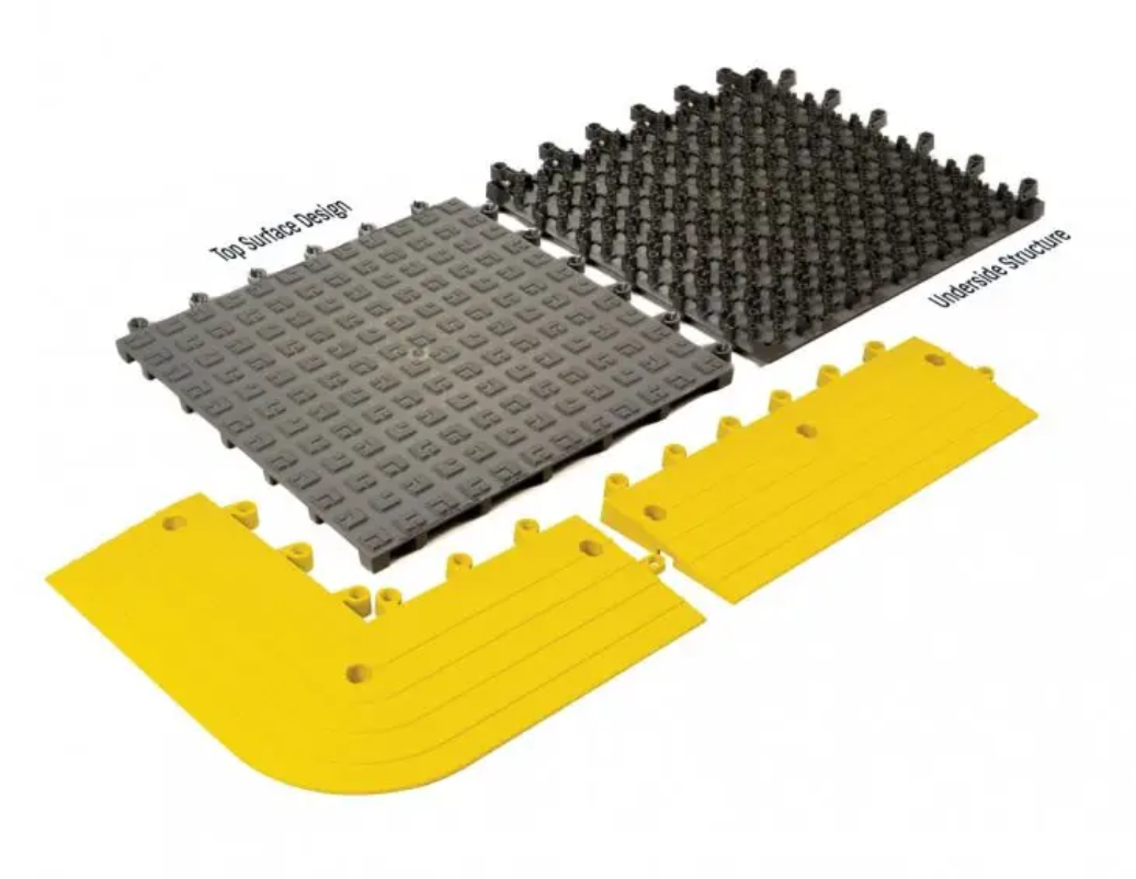 Loseta Modular ErgoDeck MAX Smooth Liso 22mm | Nitrilo, PVC y Confort Extremo Gris