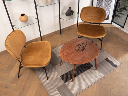 Tapete de sala gris LT-20 120 cm x 160 cm