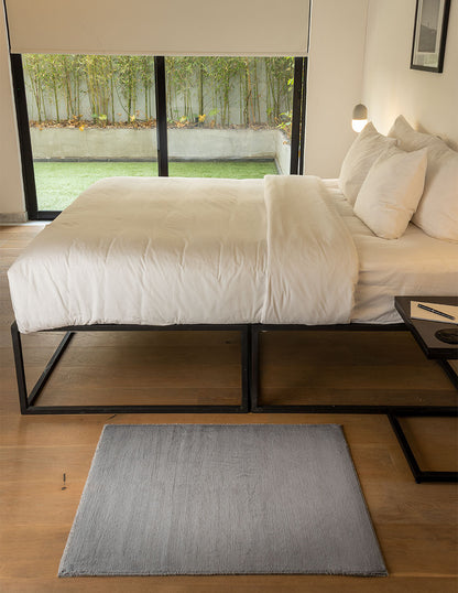 Tapete pie de cama Heaven Gris 70 cm x 100 cm