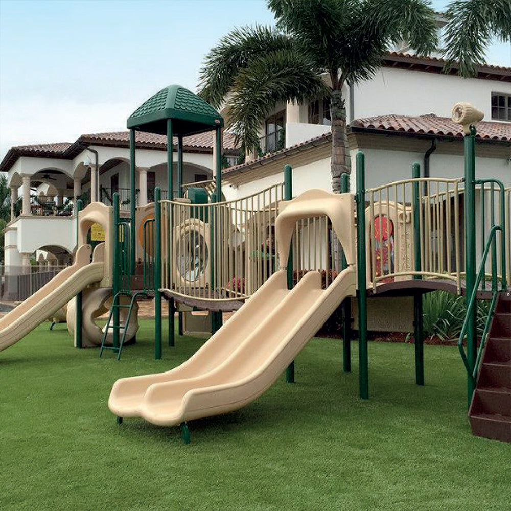 Pasto Artificial Denali 20mm Verde Café Uso decorativo