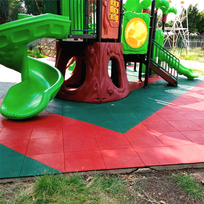 Piso de Caucho Amortiguante Juegos Infantiles