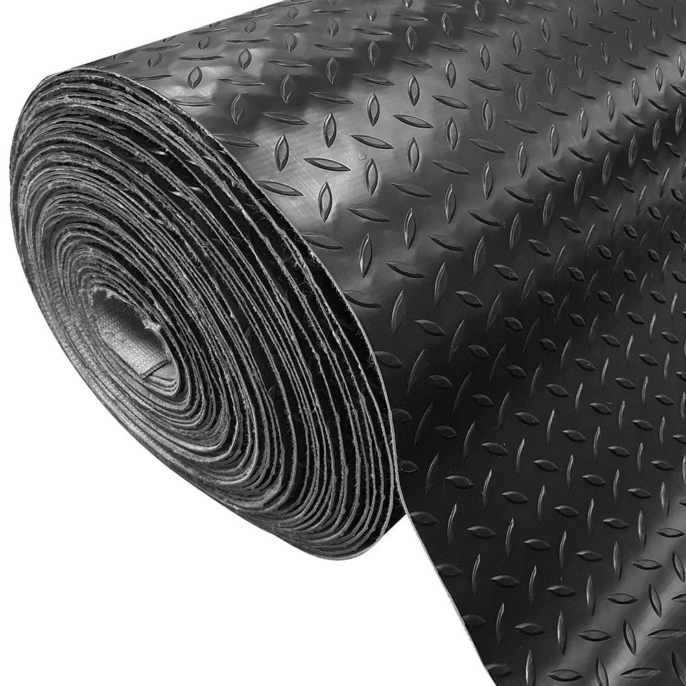 Piso PVC espiga patrón diamante en rollo