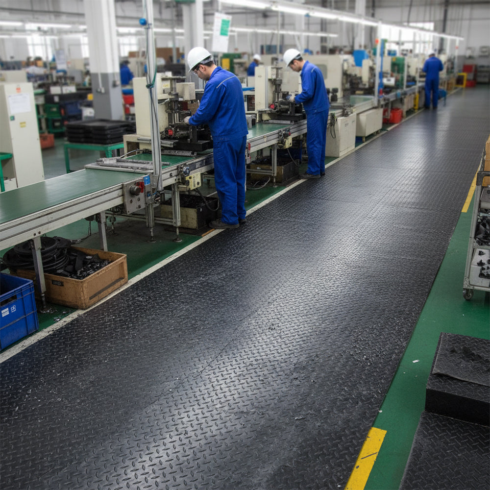 Piso PVC espiga patrón diamante en rollo