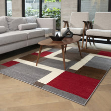 160x220cm Alfombra Moderna Tapete Decorativo Gris COSTA GEO