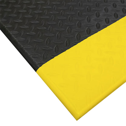 Tapete Antifatiga 9.5mm Rollo Industrial Negro/Amarillo