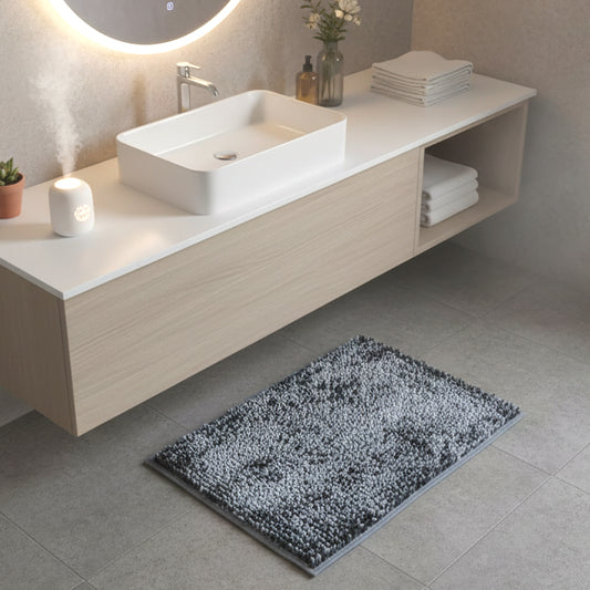 Tapete Chenille Vintage Gris carbon 40 cm x 60cm