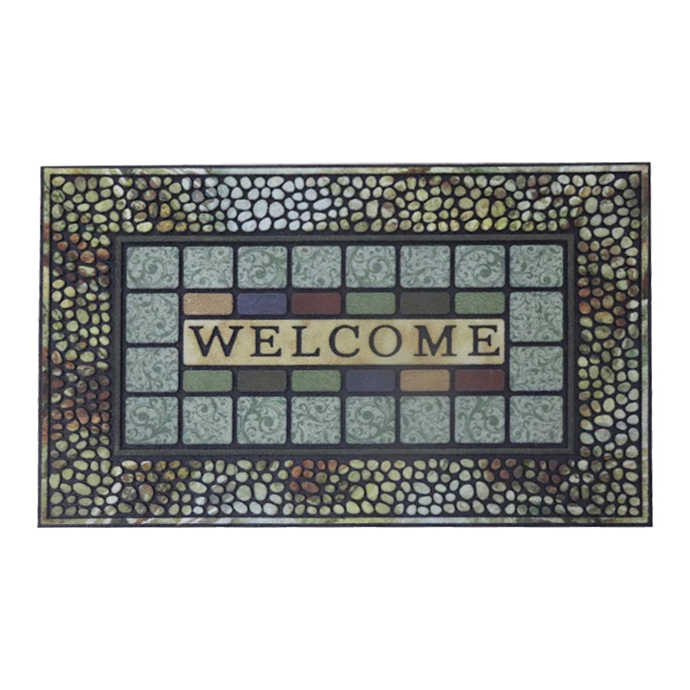 Tapete de entrada Colores Flockeado 45cm x 75 cm
