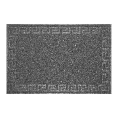 Tapete de entrada Rizo Greek Tap Gris 40 x 60 cm