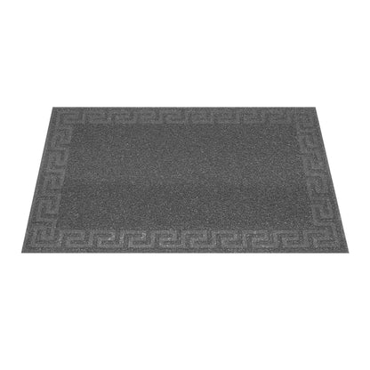 Tapete de entrada Rizo Greek Tap Gris 40 x 60 cm