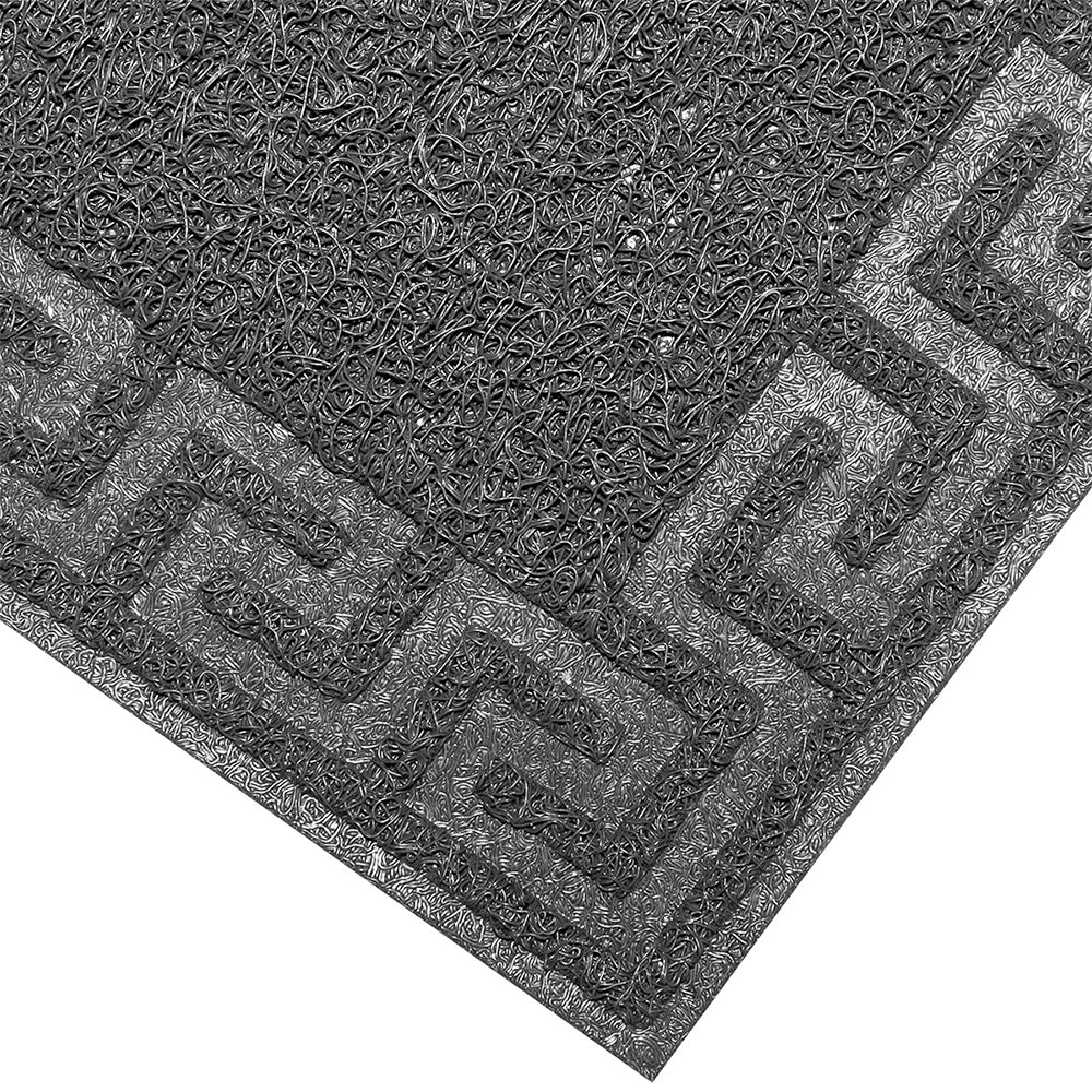 Tapete de entrada Rizo Greek Tap Gris 40 x 60 cm