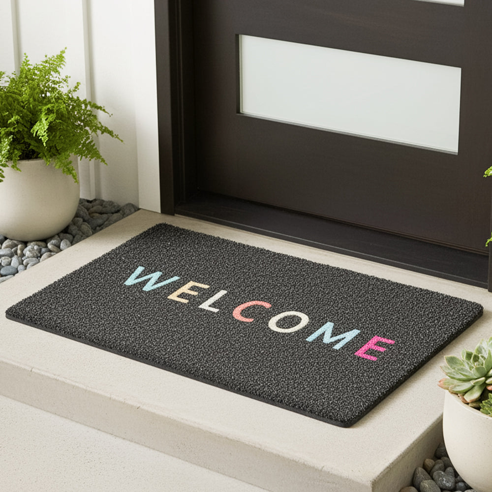Tapete de entrada Rizo Home Welcome 40 cm x 60 cm