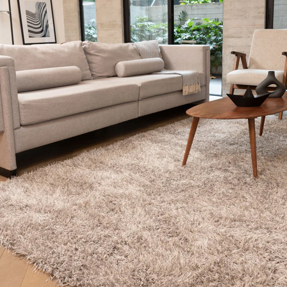 Tapete Sala Beige Tulum 200x290cm Grande Moderno