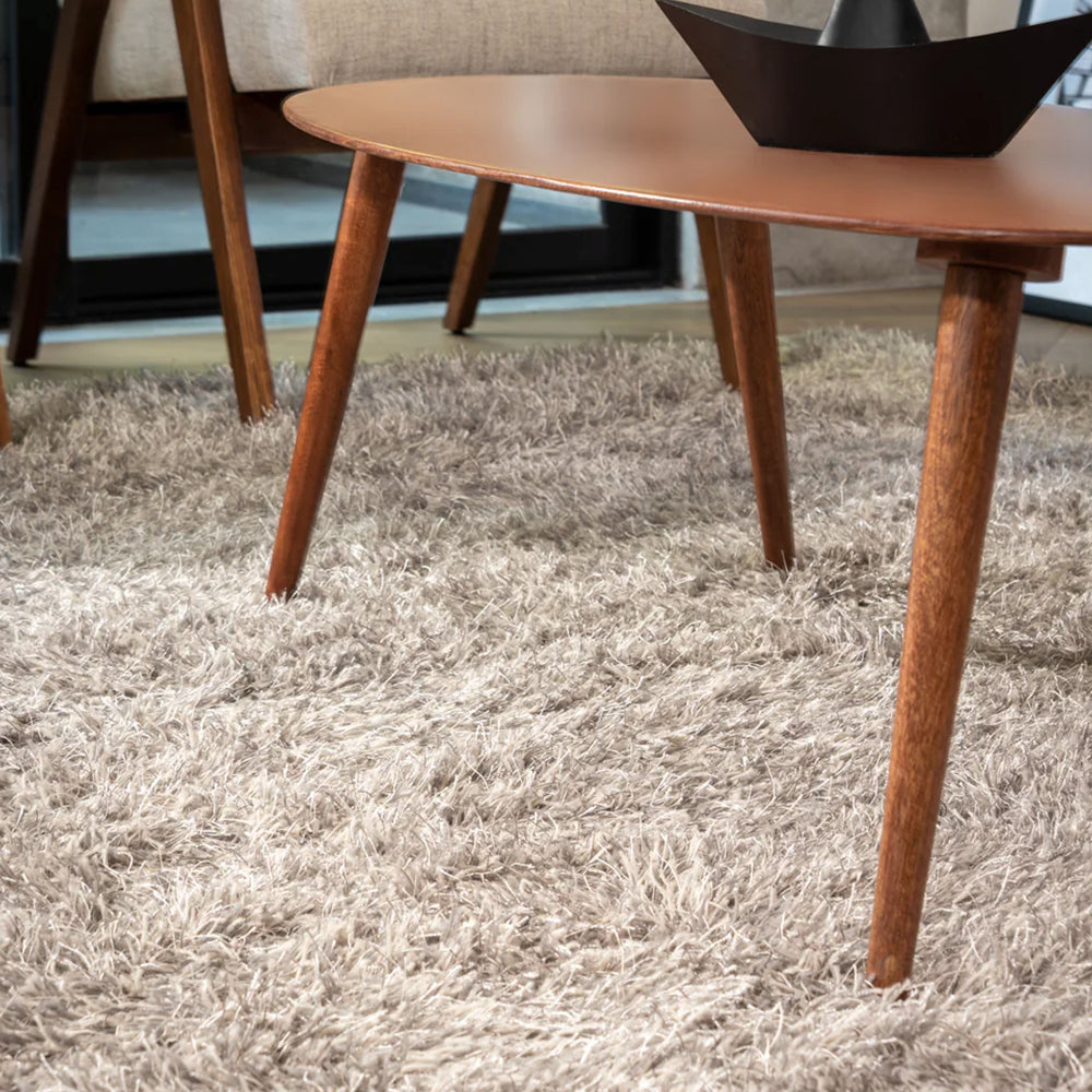Tapete Sala Beige Tulum 200x290cm Grande Moderno