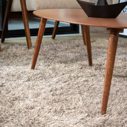 Tapete Sala Beige Tulum 200x290cm Grande Moderno