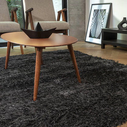 Tapete de sala Sena negro gris 160 cm x 225 cm
