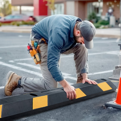 Tope Estacionamiento 180cm Hule Uso Rudo